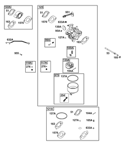 Part Location Diagram of 84004490 Briggs and Stratton Float, Carburetor